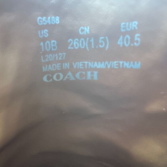 Coach Lyden Boots 10B Brown Ankle Logo Tag Pull On Leather - Picture 8 of 8